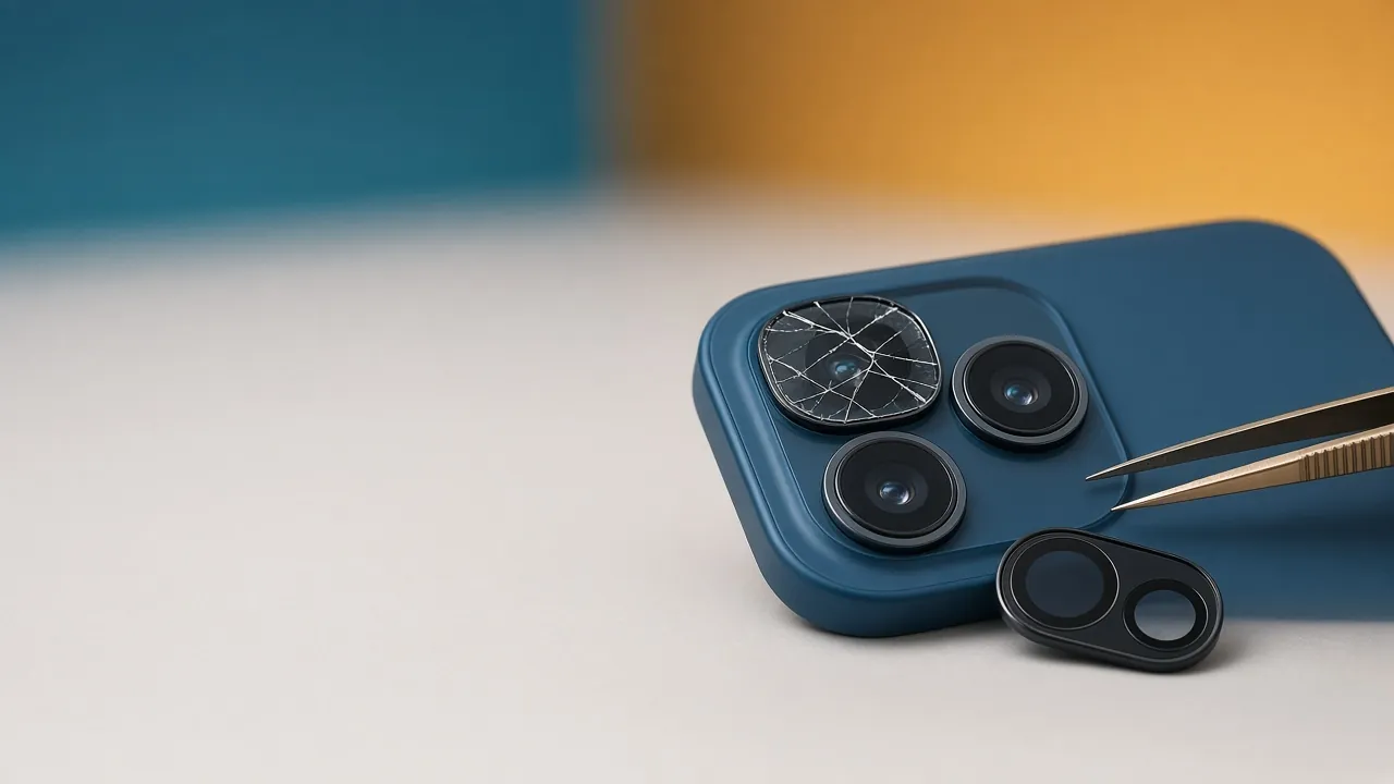 Illustration (AI-generated): Camera repair
