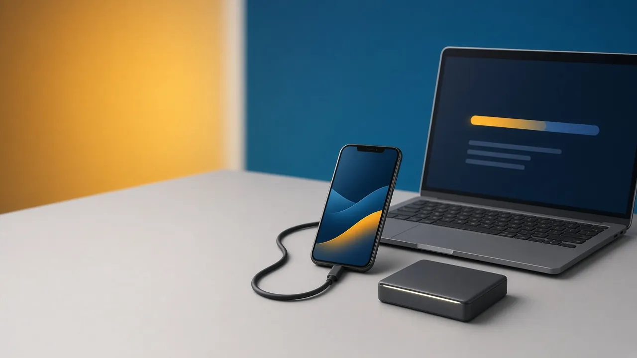 Illustration (AI-generated): Data recovery