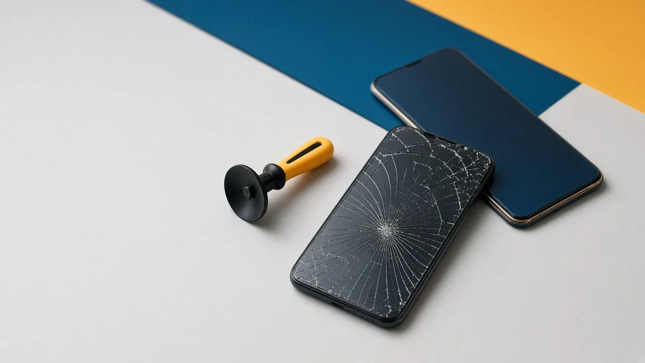 Illustration (AI-generated): Screen replacement